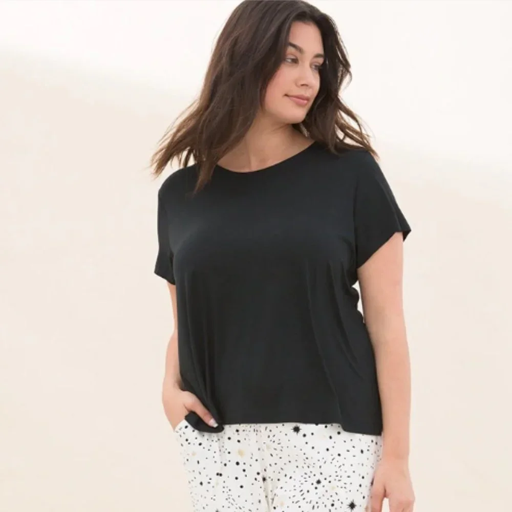 NWT Soma COOL NIGHTS Banded Bottom/Short Sleeve Pajama Set
